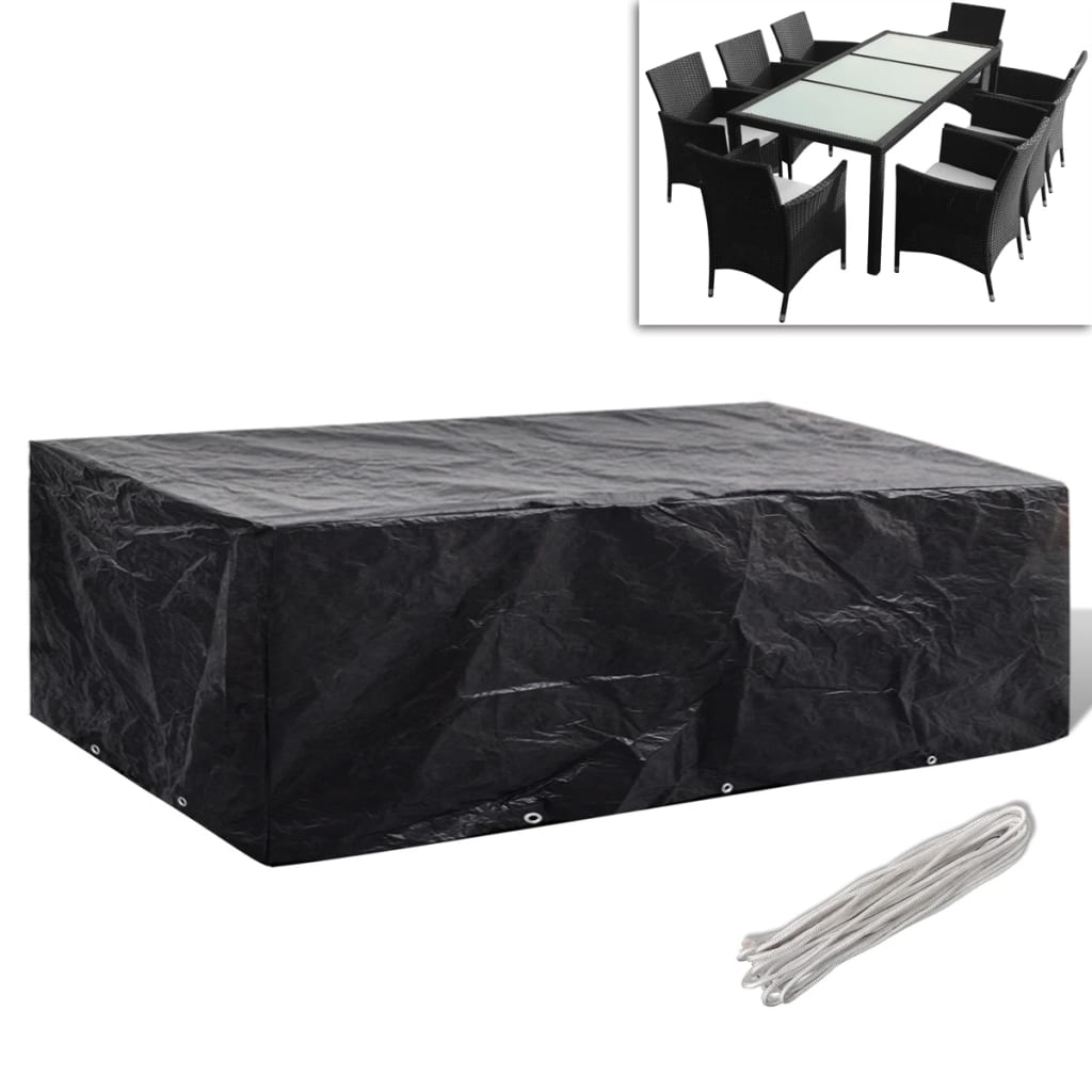 Hagemøbeltrekk Med 8 Maljer 300X140X90 Cm