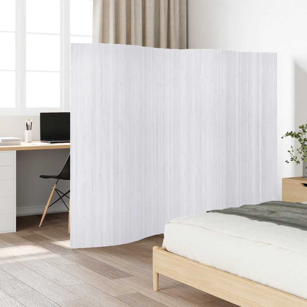 Romdeler Bambus Hvit 250X165 Cm