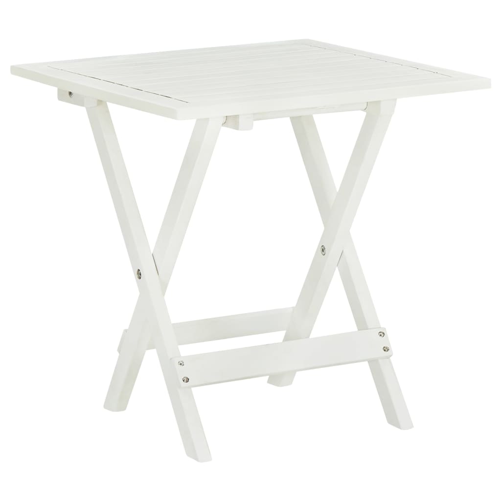 Bistrobord Hvit 46X46X47 Cm Heltre Akasie