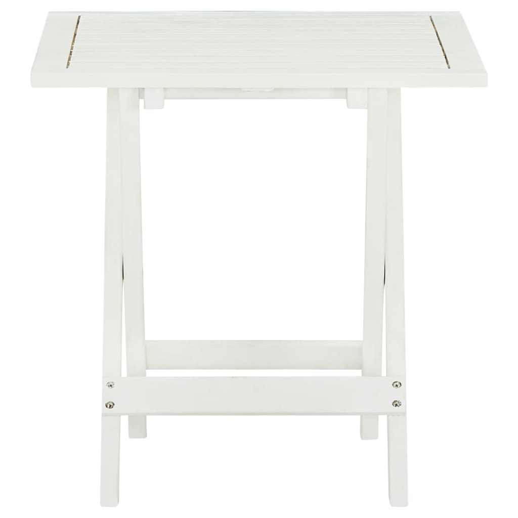 Bistrobord Hvit 46X46X47 Cm Heltre Akasie