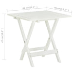 Bistrobord Hvit 46X46X47 Cm Heltre Akasie