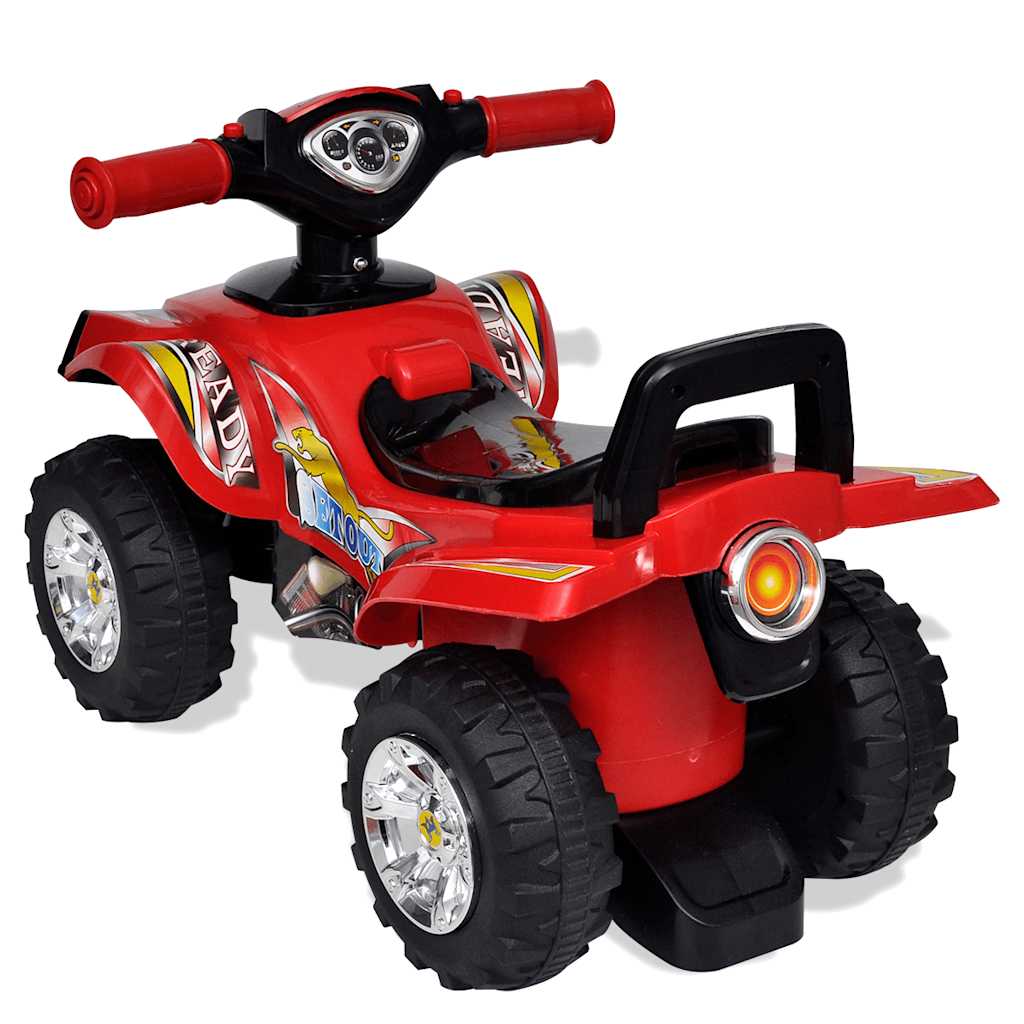 Atv For Barn Lyd Og Lys Rød