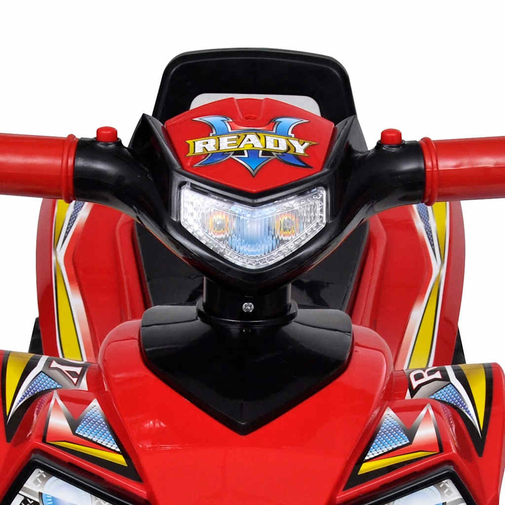 Atv For Barn Lyd Og Lys Rød