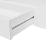 Flytende Vegghyller 2 Stk Mdf Bok/Dvd-Oppbevaring Hvit