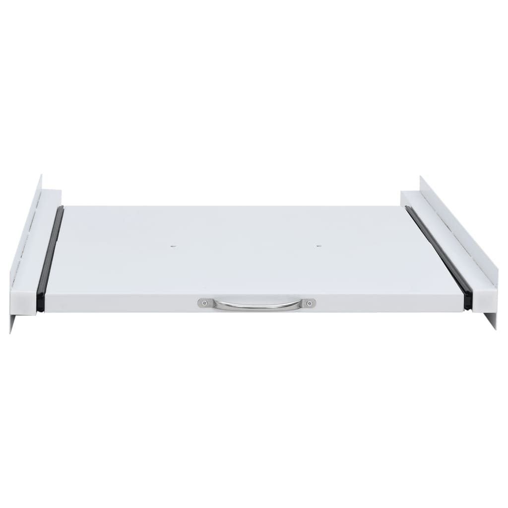 Stableramme For Vaskemaskin Med Uttrekkbar Hylle Hvit