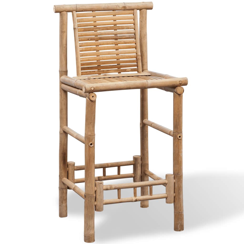 Barstoler 2 Stk Bambus