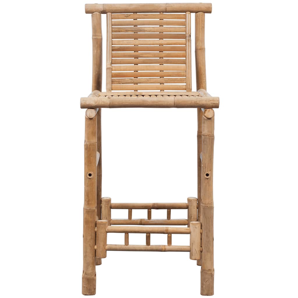 Barstoler 2 Stk Bambus
