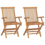 Klappstoler 2 Stk Heltre Teak
