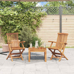 Klappstoler 2 Stk Heltre Teak