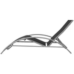 Solsenger Med Parasoll Aluminium Svart