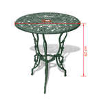 Bistrosett 3 Deler Støpt Aluminium Grønn