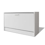Skooppbevaringsbenk Hvit 80X24X45 Cm