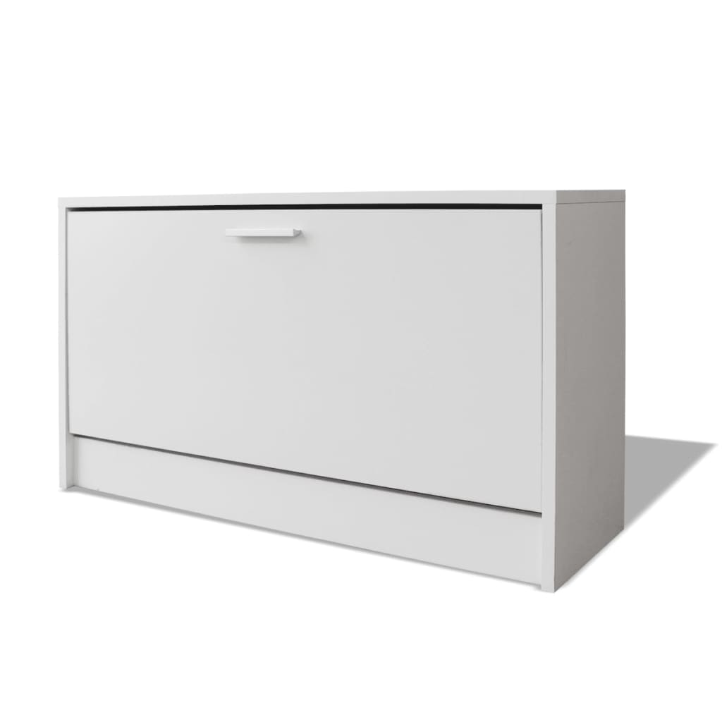 Skooppbevaringsbenk Hvit 80X24X45 Cm