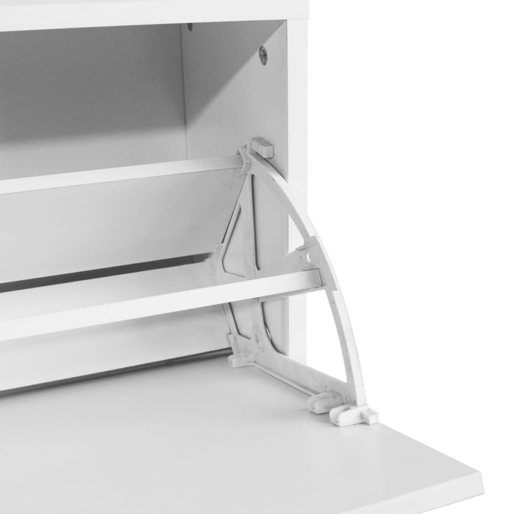 Skooppbevaringsbenk Hvit 80X24X45 Cm