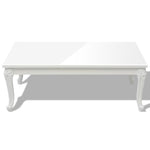 Salongbord 115X65X42 Cm Høyglans Hvit