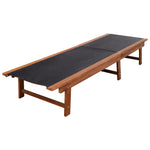 Solsenger 2 Stk Med Bord Heltre Akasie Og Textilene