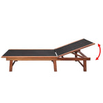 Solsenger 2 Stk Med Bord Heltre Akasie Og Textilene