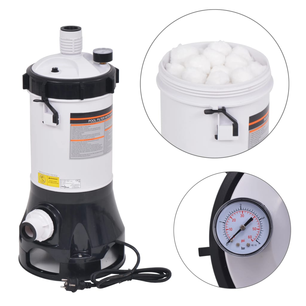 Filterpumpe For Basseng 185 W 4,4 M³/T