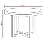 Salongbord Teak Harpiks 60 Cm