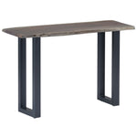Konsollbord Grå 115X35X76 Cm Heltre Akasie Og Jern