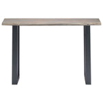 Konsollbord Grå 115X35X76 Cm Heltre Akasie Og Jern
