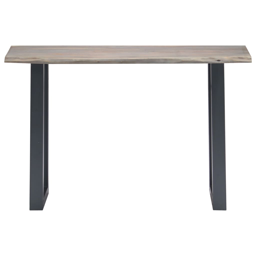 Konsollbord Grå 115X35X76 Cm Heltre Akasie Og Jern