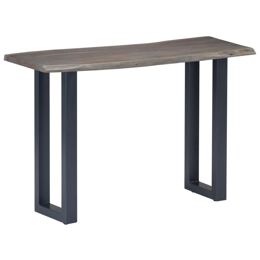 Konsollbord Grå 115X35X76 Cm Heltre Akasie Og Jern
