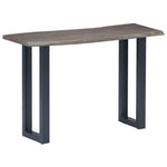 Konsollbord Grå 115X35X76 Cm Heltre Akasie Og Jern