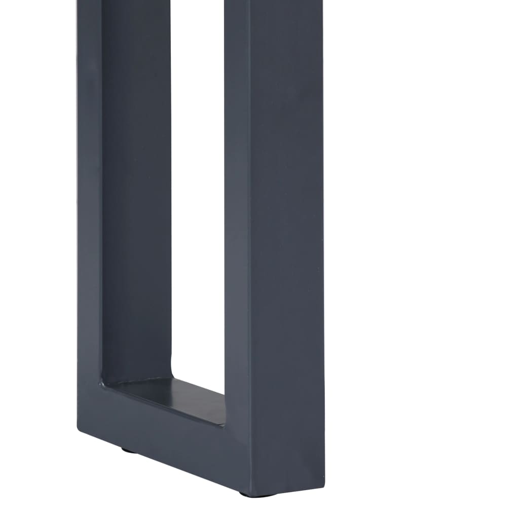 Konsollbord Grå 115X35X76 Cm Heltre Akasie Og Jern