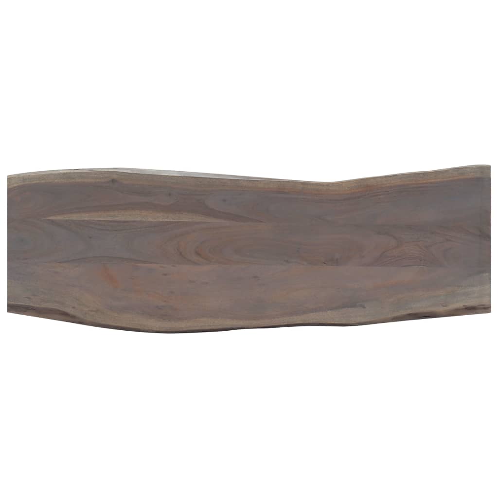 Konsollbord Grå 115X35X76 Cm Heltre Akasie Og Jern