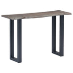 Konsollbord Grå 115X35X76 Cm Heltre Akasie Og Jern