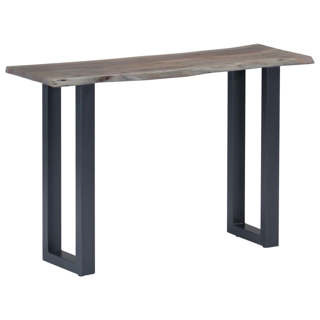 Konsollbord Grå 115X35X76 Cm Heltre Akasie Og Jern