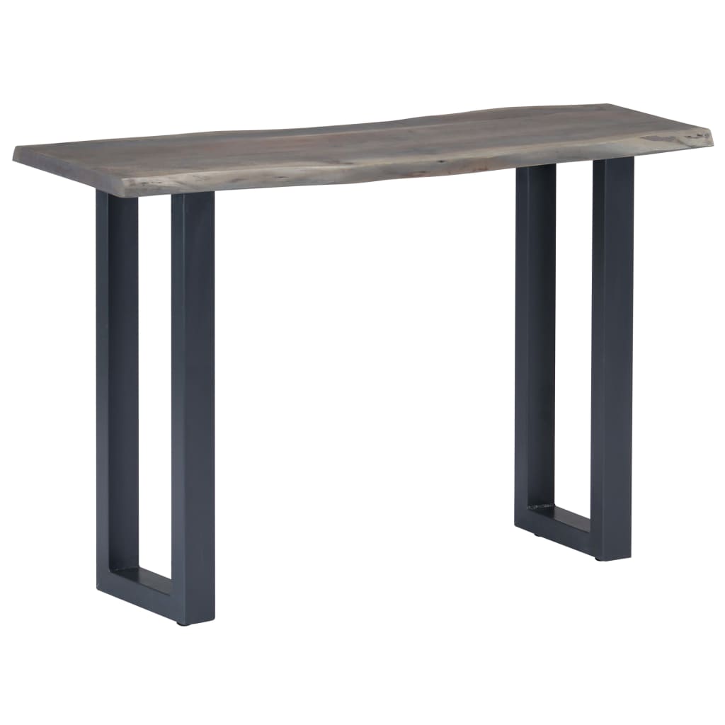 Konsollbord Grå 115X35X76 Cm Heltre Akasie Og Jern