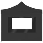 Foldbart Festtelt Med Vegger Aluminium 3X3 M Antrasitt