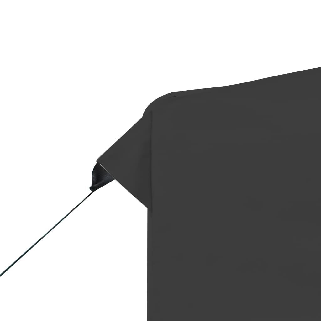 Foldbart Festtelt Med Vegger Aluminium 3X3 M Antrasitt