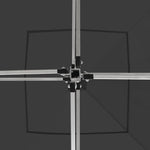 Foldbart Festtelt Med Vegger Aluminium 3X3 M Antrasitt