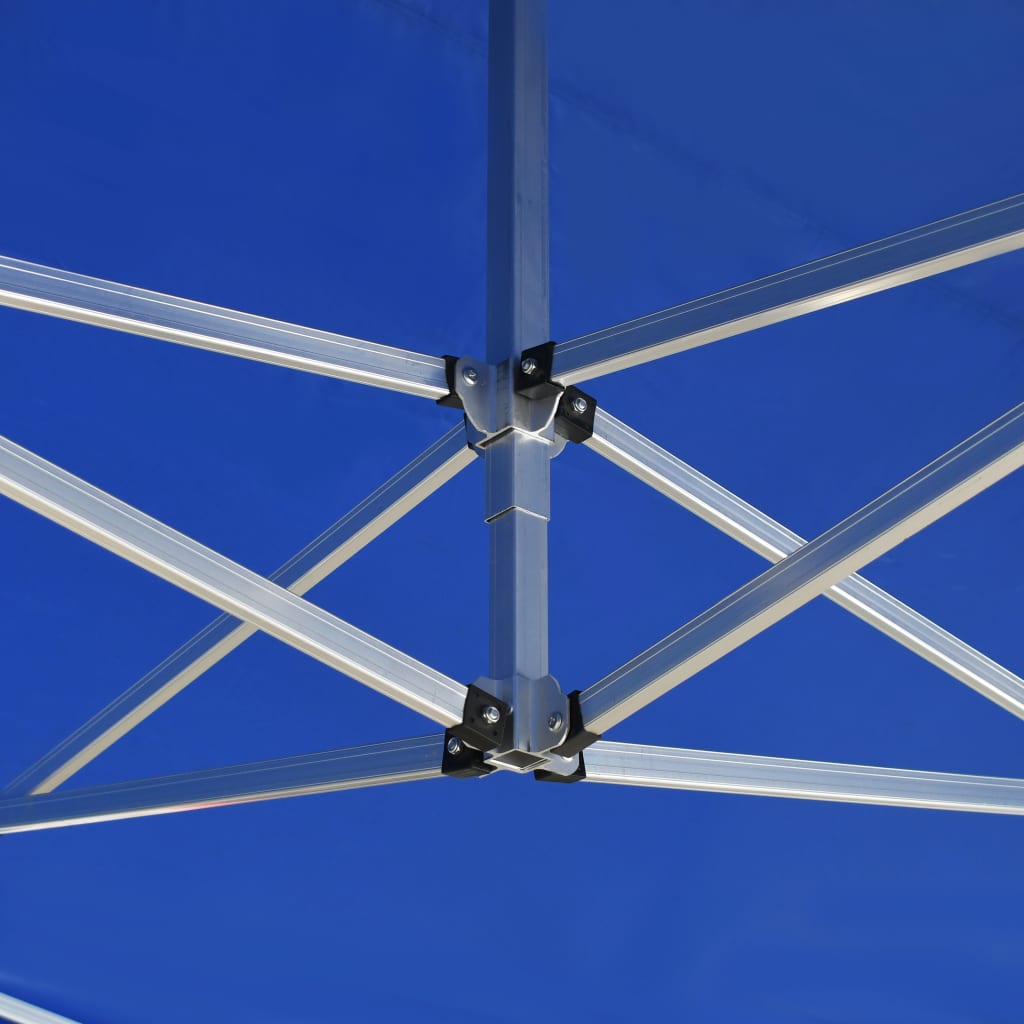 Profesjonelt Foldbart Festtelt Aluminium 4,5X3 M Blå