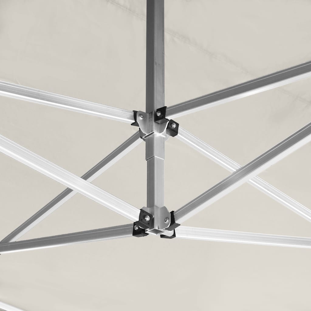Profesjonelt Foldbart Festtelt Med Vegger Aluminium 4,5X3M Krem