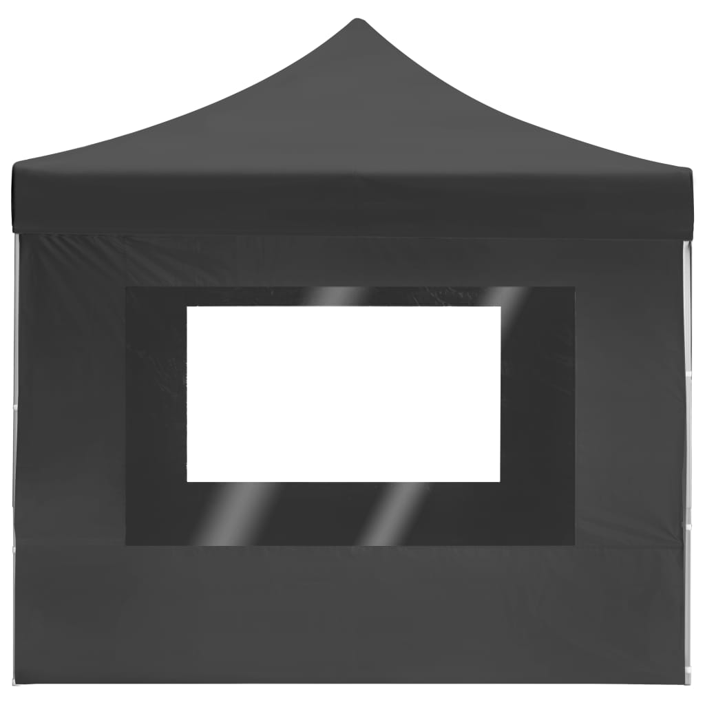 Foldbart Festtelt Med Vegger Aluminium 4,5X3 M Antrasitt