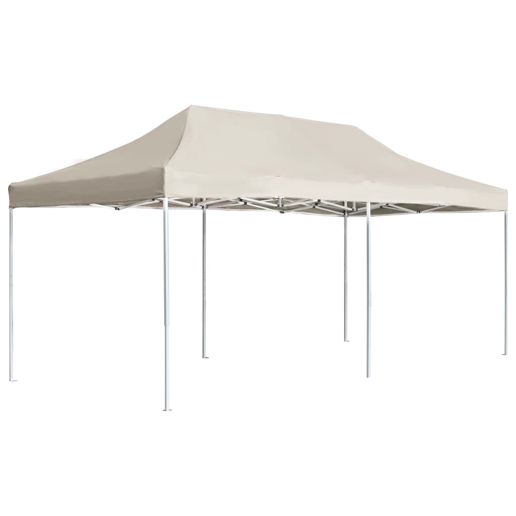 Profesjonelt Foldbart Festtelt Aluminium 6X3 M Krem