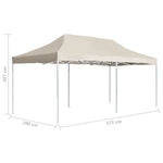 Profesjonelt Foldbart Festtelt Aluminium 6X3 M Krem