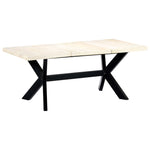 Spisebord Hvit 180X90X75 Cm Heltre Mango