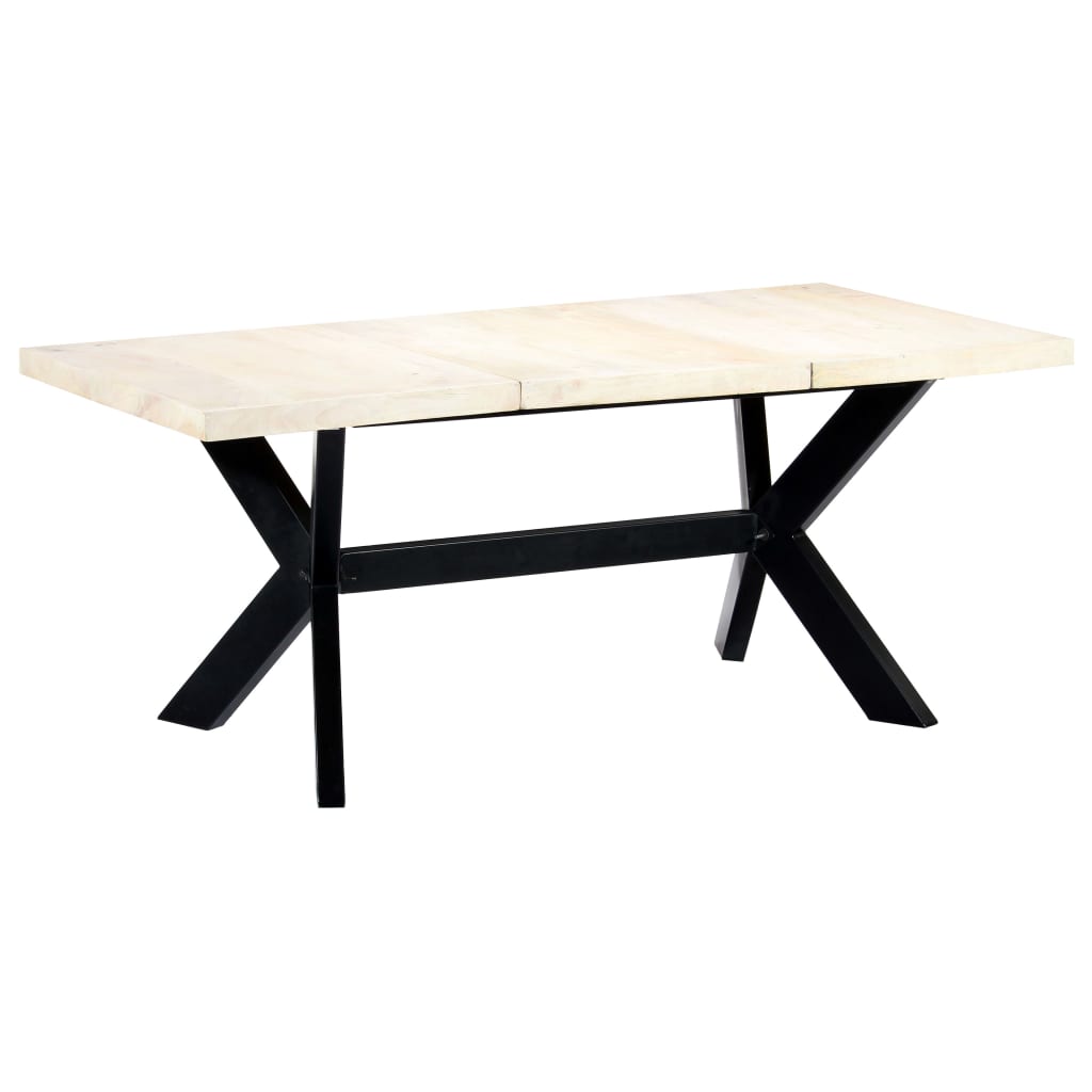 Spisebord Hvit 180X90X75 Cm Heltre Mango
