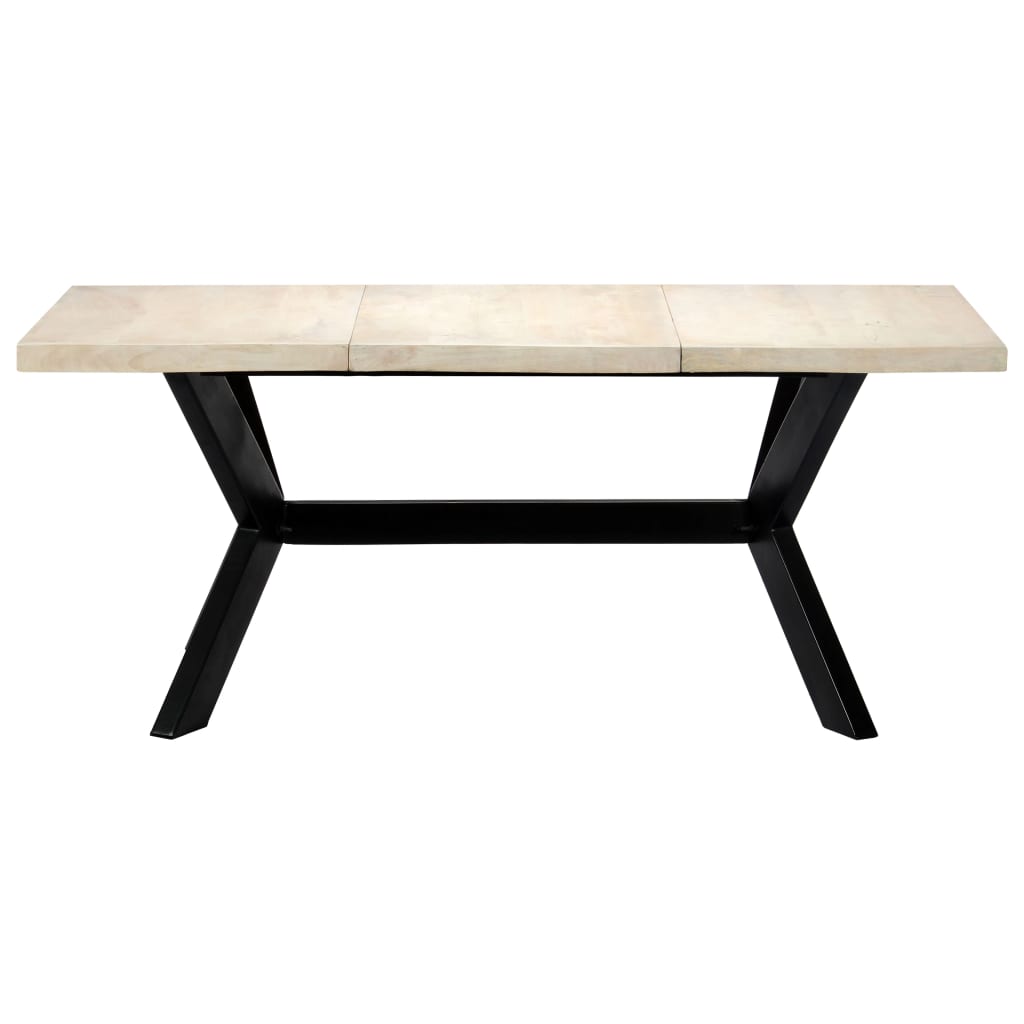 Spisebord Hvit 180X90X75 Cm Heltre Mango