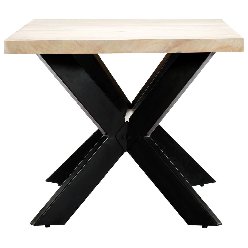 Spisebord Hvit 180X90X75 Cm Heltre Mango