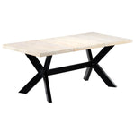 Spisebord Hvit 180X90X75 Cm Heltre Mango