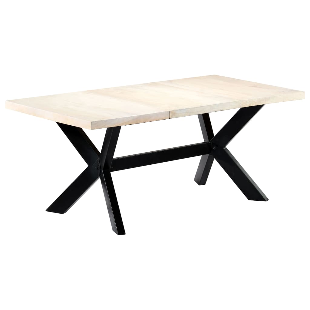 Spisebord Hvit 180X90X75 Cm Heltre Mango