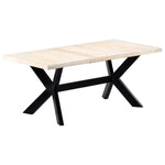 Spisebord Hvit 180X90X75 Cm Heltre Mango