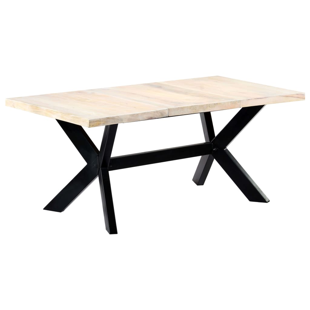 Spisebord Hvit 180X90X75 Cm Heltre Mango