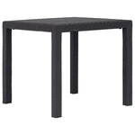 Hagebord 79X79X72 Cm Plast Rottingdesign Brun
